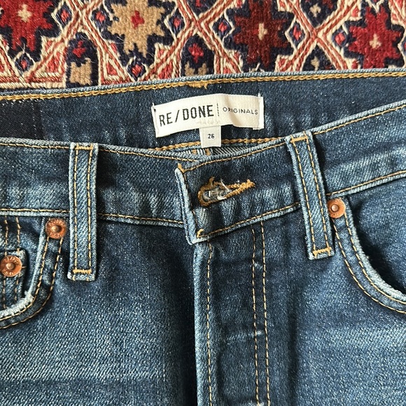 Re/done originals high rise ankle crop 26 - Picture 3 of 7